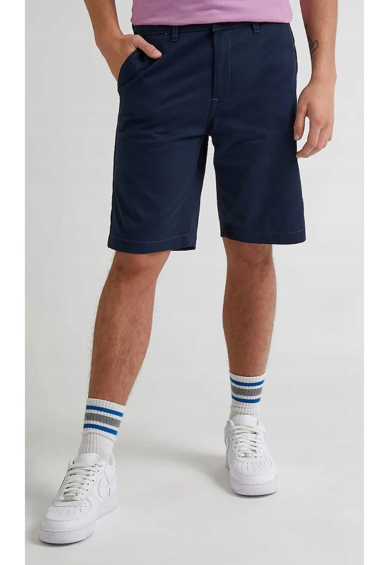 Lee Мъжки къси панталони Regular Chino Short - тъмносини - еластичен памук - кройка regular fit