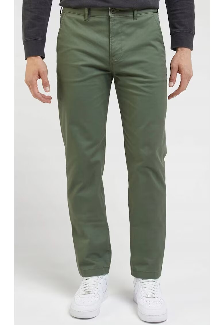 Lee Мъжки панталони Slim Chino - памук/еластан - зелени