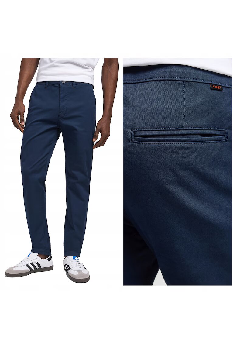 Lee Мъжки панталони - Slim Chino - Втален - С цип - 5 джоба - Дълги - Памук -