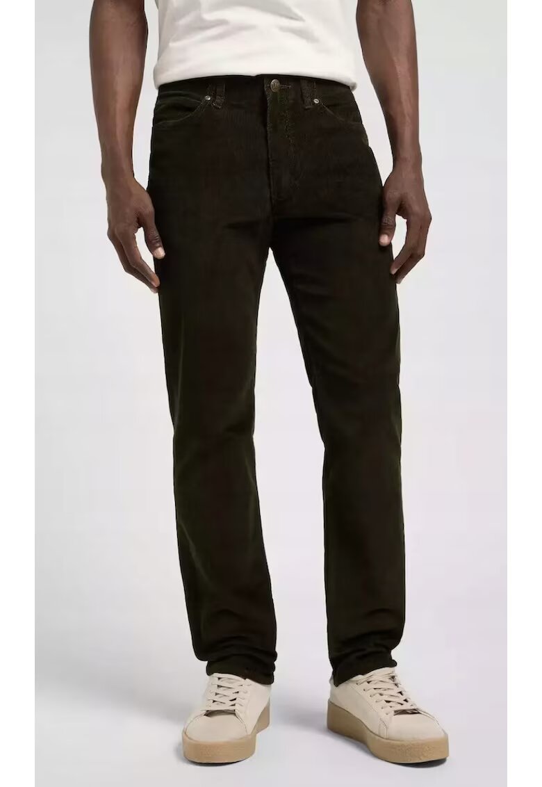 Lee Мъжки панталони - Slim Fit - удобни - зелени - памук