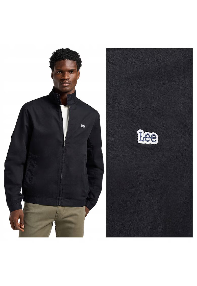 Lee Мъжко яке - Harrington Jacket - Regular Fit - Класически дизайн - Без качулка - Цип - Памук - L - Черно