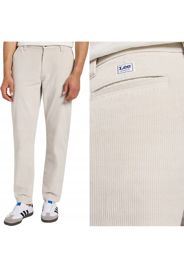 Lee Панталони Chino Relaxed Workwear Екрю - Памук - L34