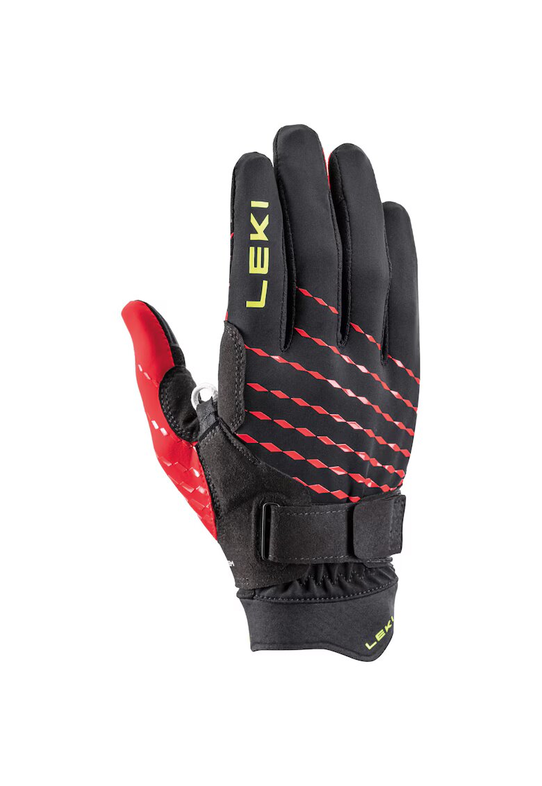 Leki Мъжки ски ръкавици HS Ultra Trail Breeze Shark - черно-червено-неоново жълто