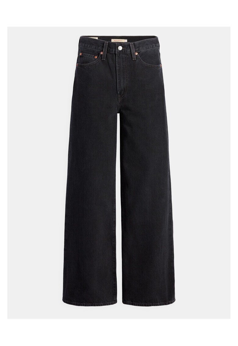 Levis Дамски широки дънки черни