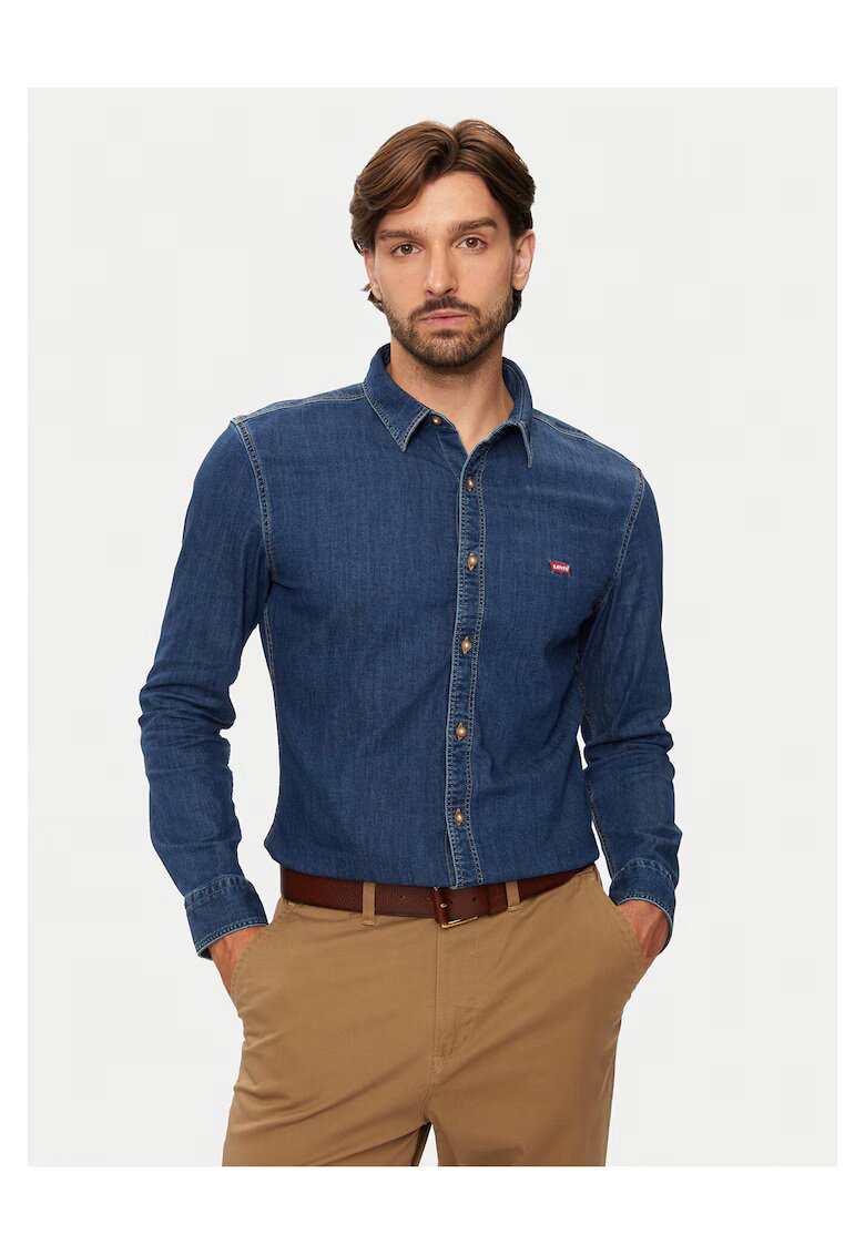 Levis Мъжка риза дънкова - синя