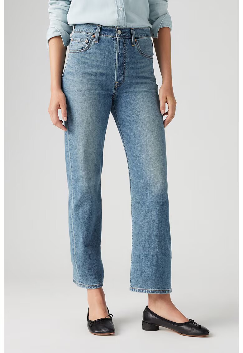 Levis Прави дънки Ribcage над глезена