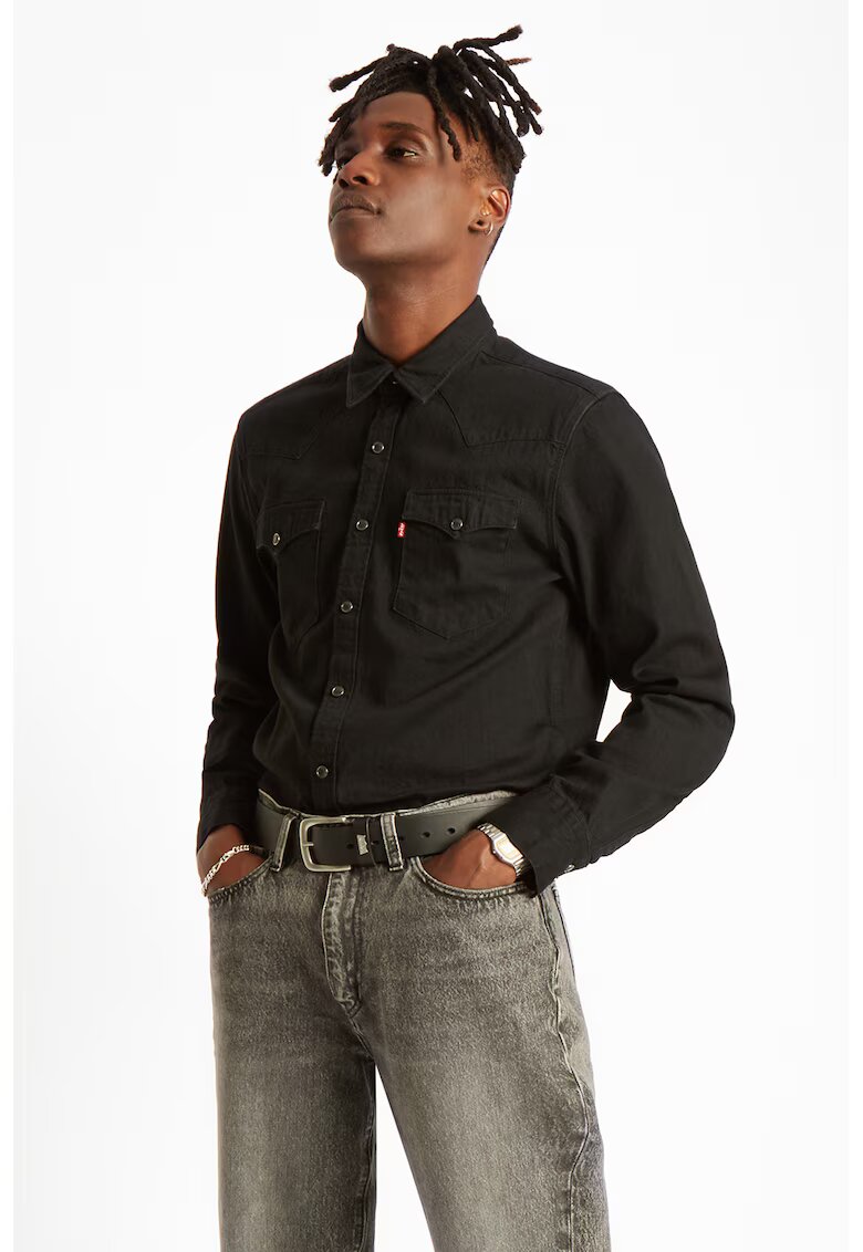 Levis Риза Barstow от деним с джобове