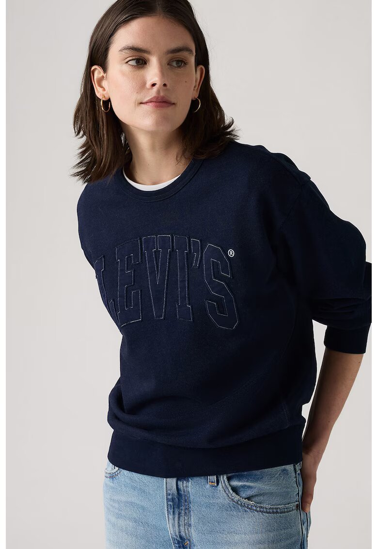 Levis Суитшърт от памук с овално деколте