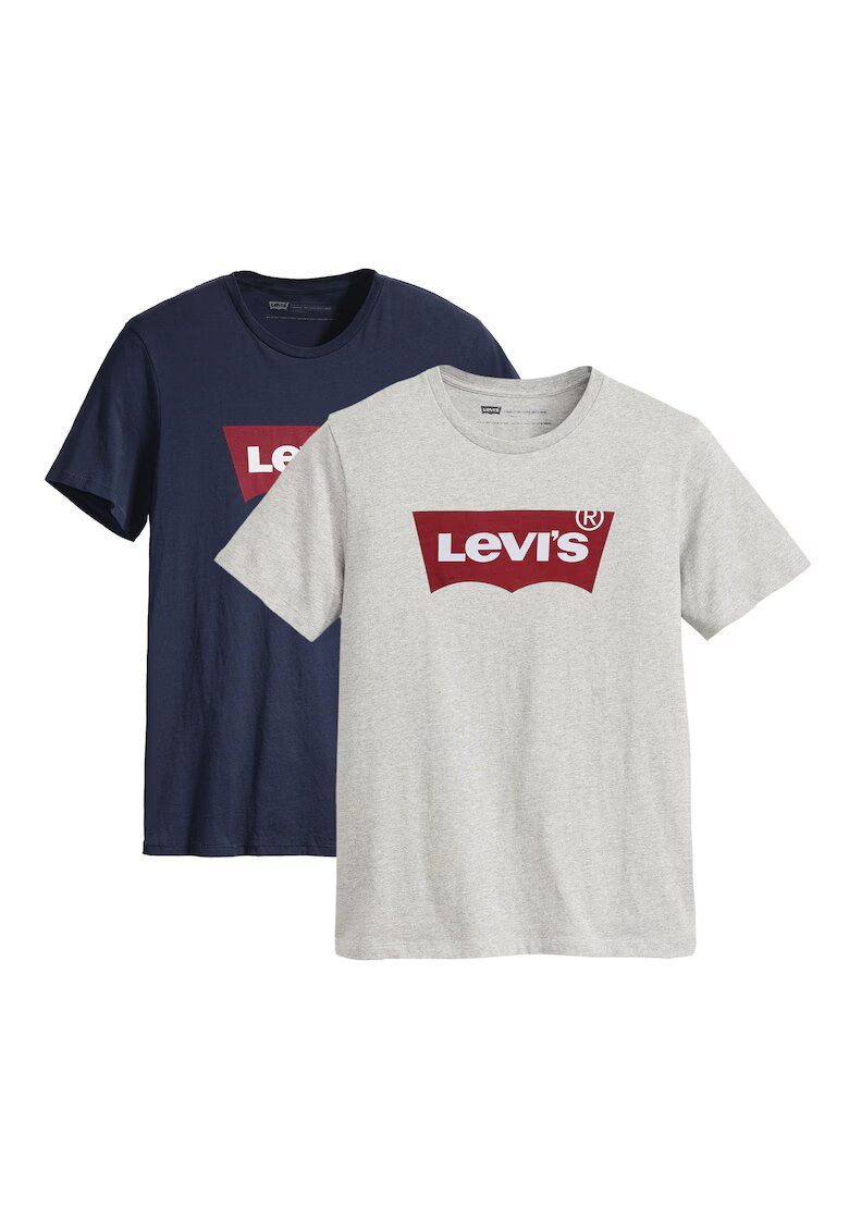 Levis Тениска с лого - 2 части - Сив/Син