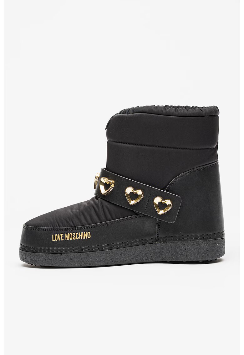Love Moschino Апрески с лесно обуване - Червен/Златист