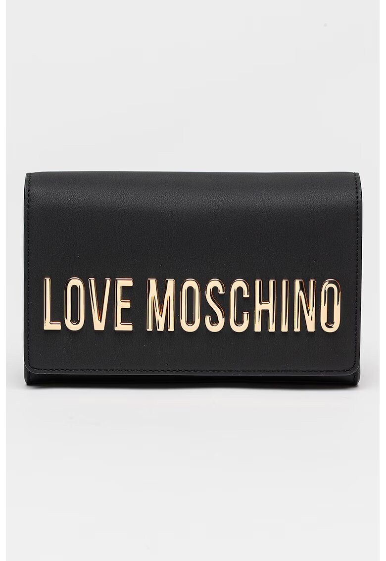 Love Moschino Чанта през рамо от еко кожа с презрамка с верижка и лого