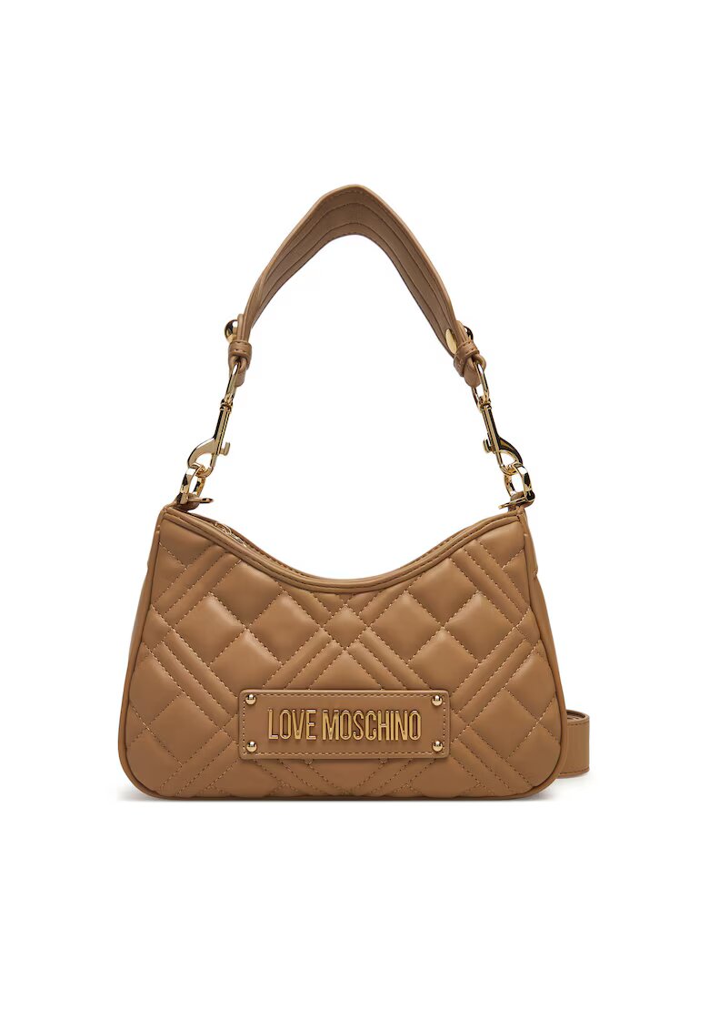Love Moschino Дамска чанта бежова - екологична кожа