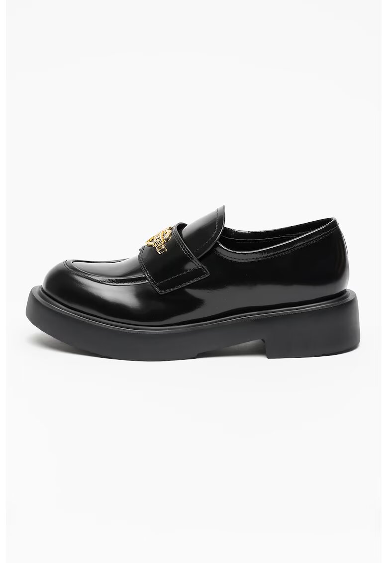 Love Moschino Лачени кожени мокасини City