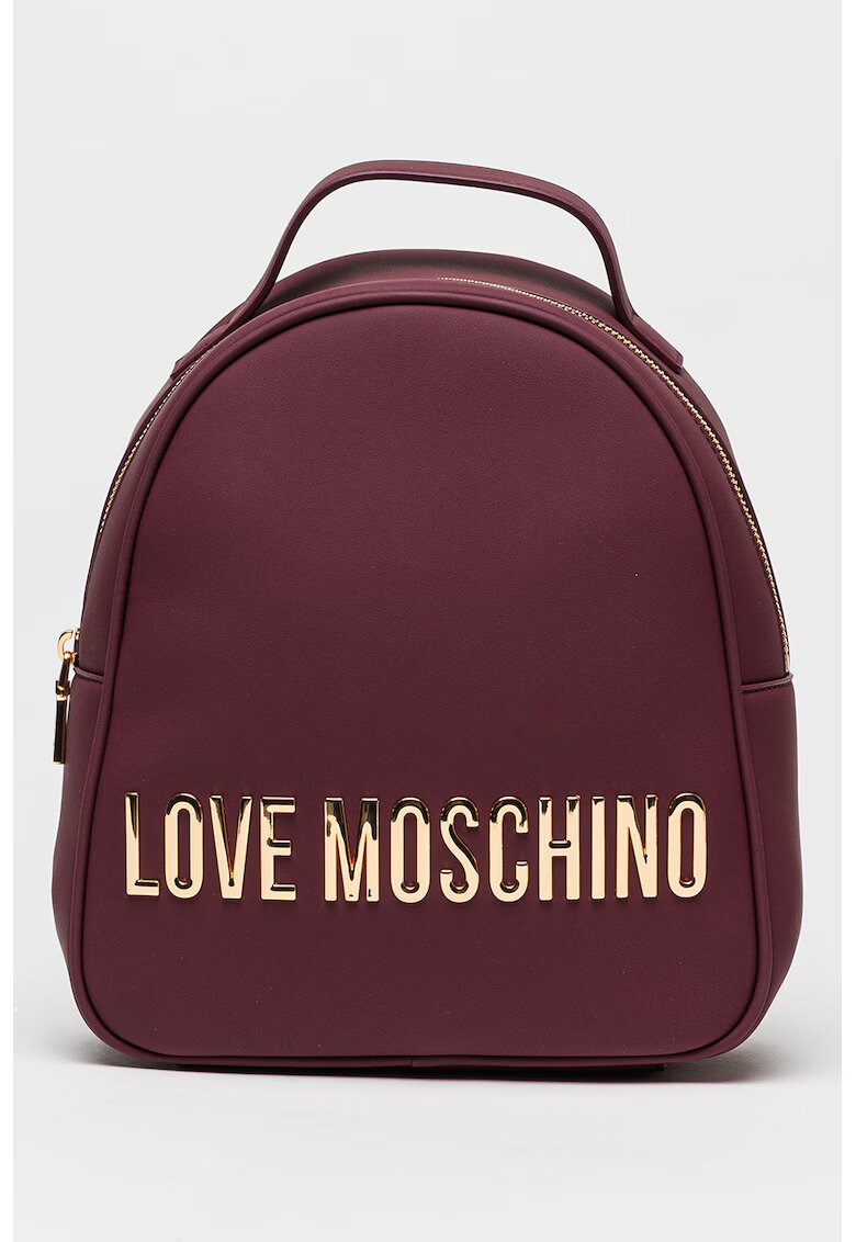 Love Moschino Раница от еко кожа с метално лого