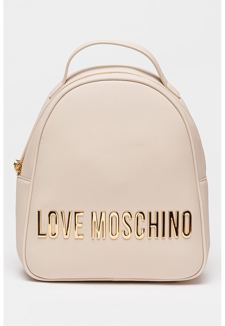 Love Moschino Раница от еко кожа с метално лого