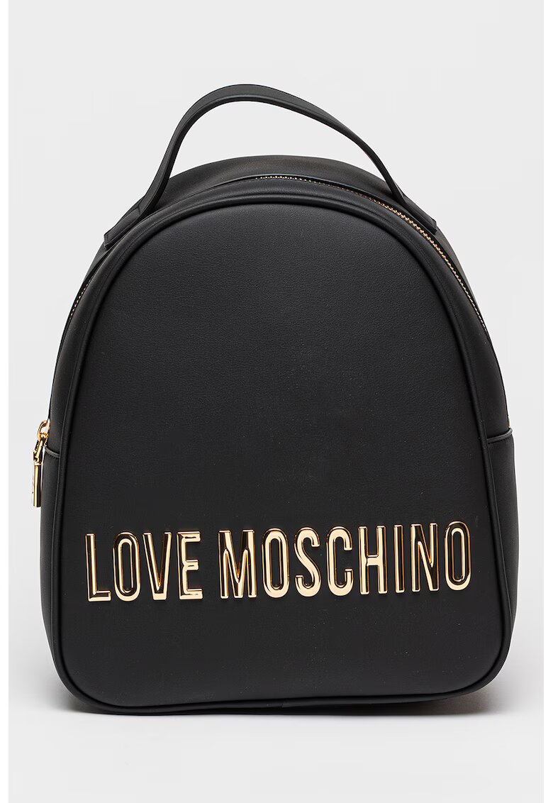 Love Moschino Раница от еко кожа с метално лого