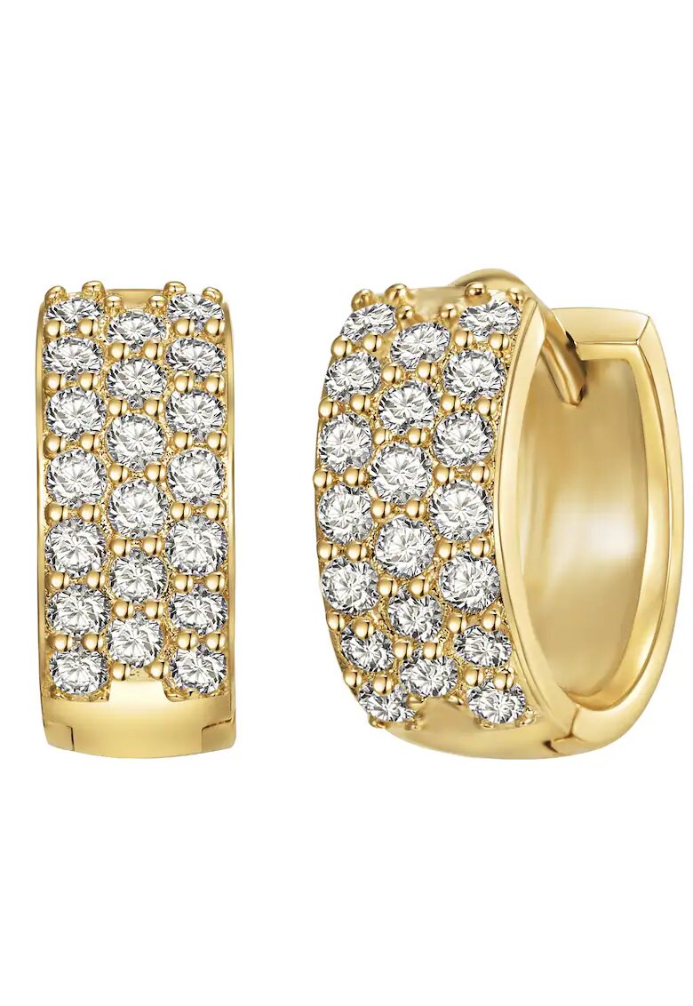 Lulu  Jane Обеци с покритие от 14K злато с циркони
