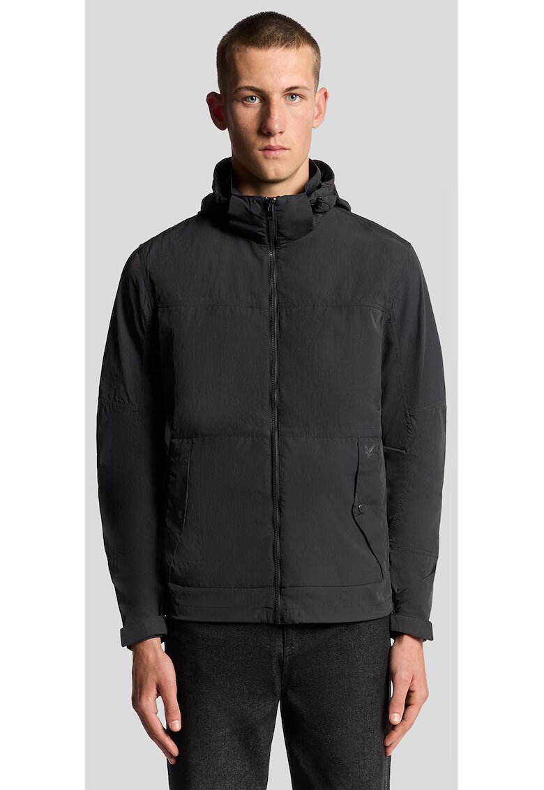 Lyle & Scott Яке с качулка - странични джобове - закопчалка с цип и дискретно лого