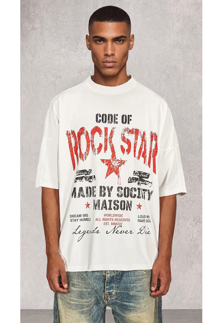 Made By Society Тениска Rock Star - T17484