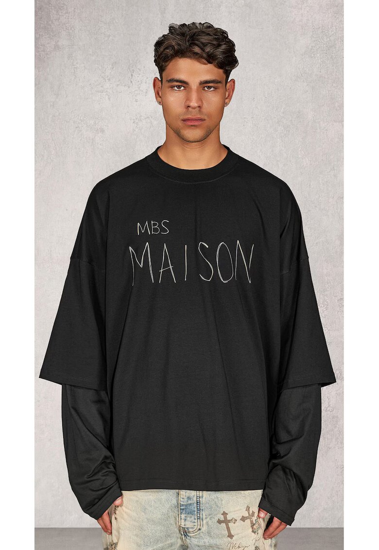 Made By Society Tricou UNDERLAY - T17594