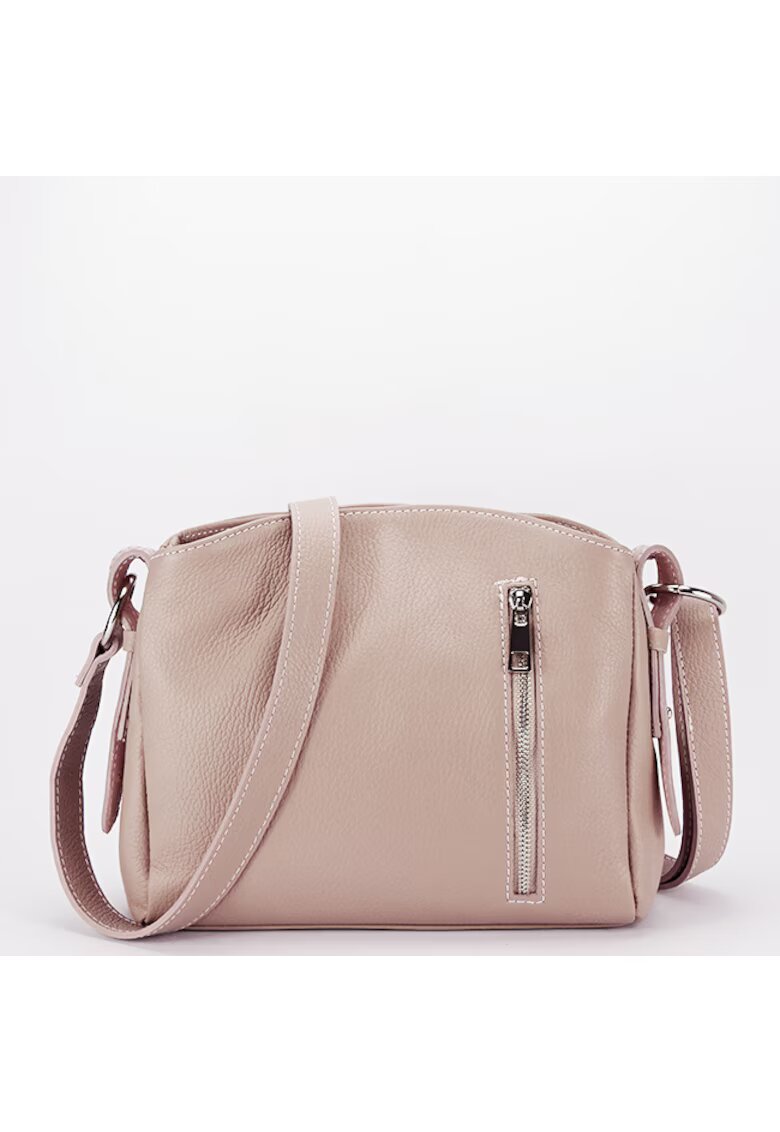 Made in Italy Чанта от естествена кожа 8923 123 Pink Светлорозов