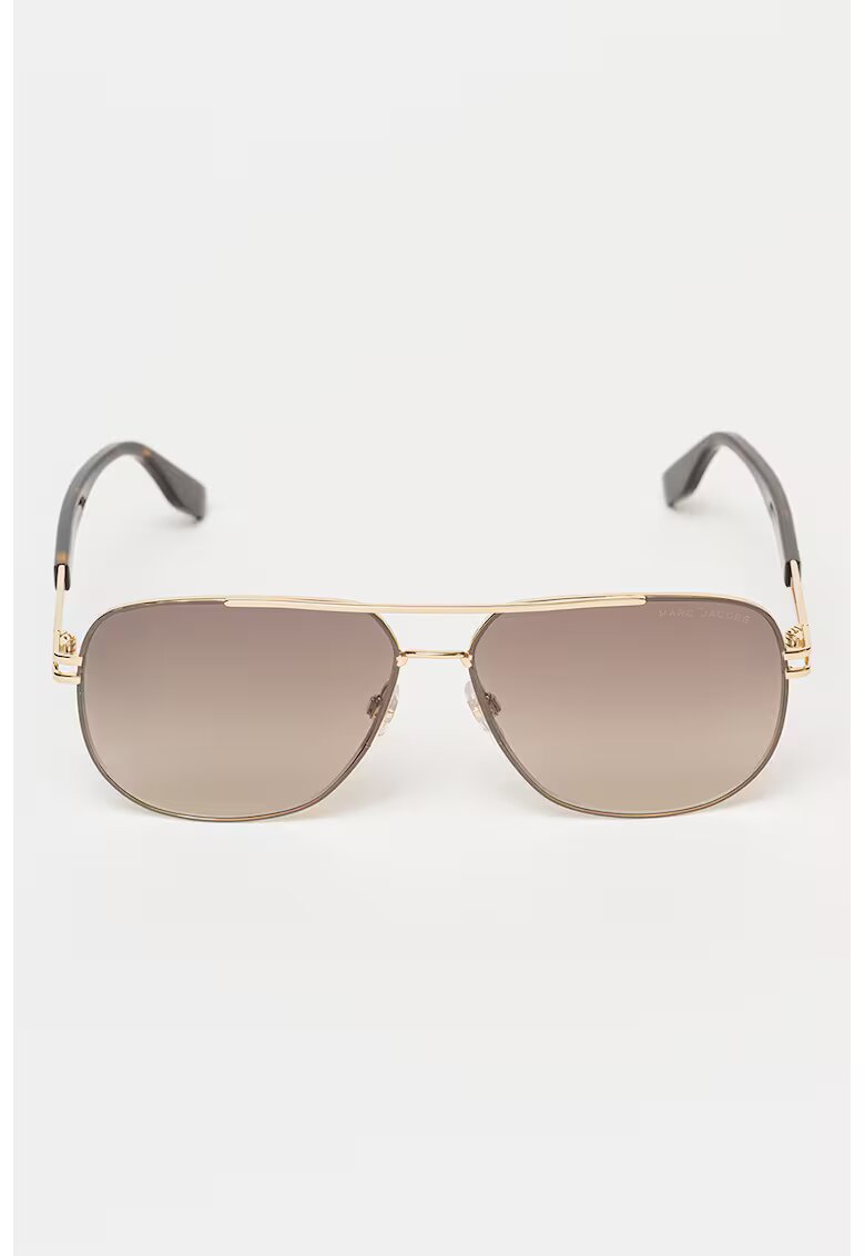 Marc Jacobs Слънчеви очила Aviator с градиента - Златист/Кафяв