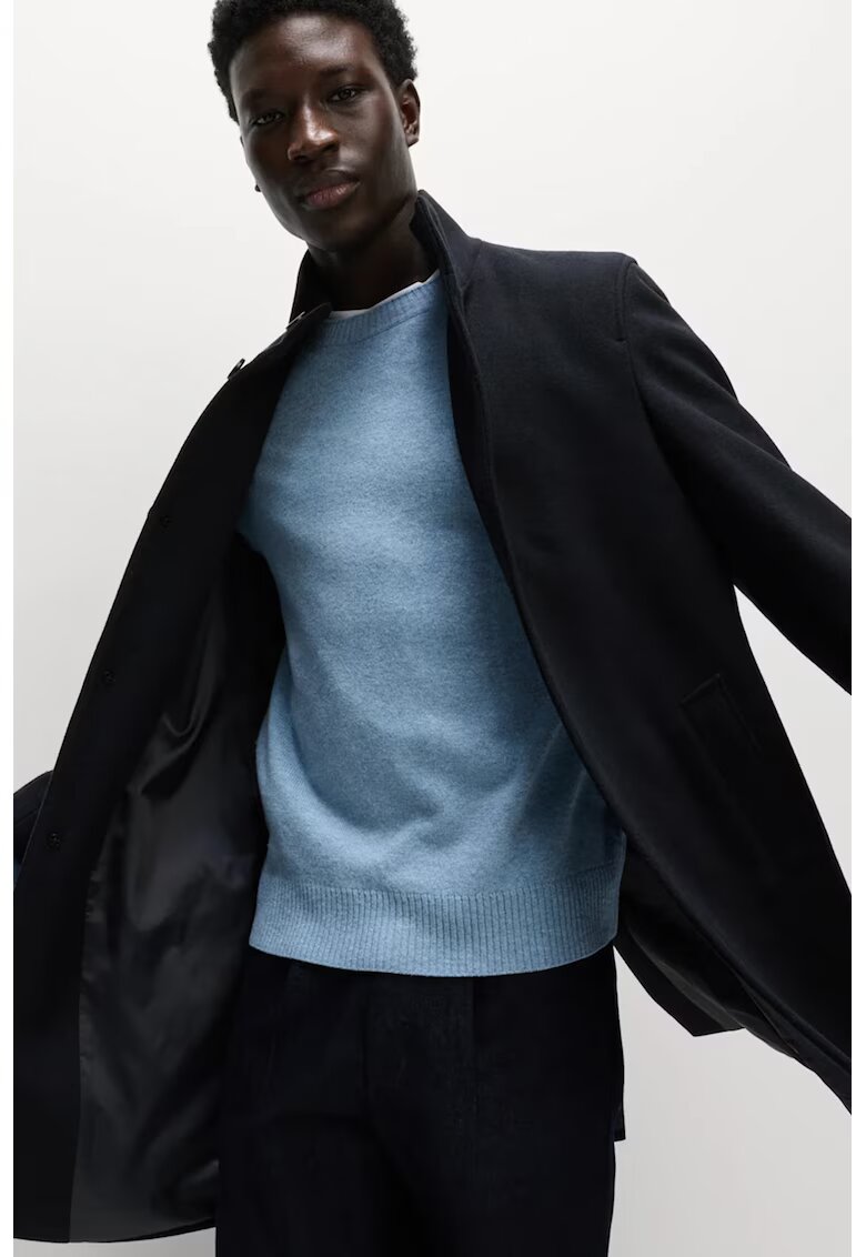Marks  Spencer Палто с висока яка - Черен