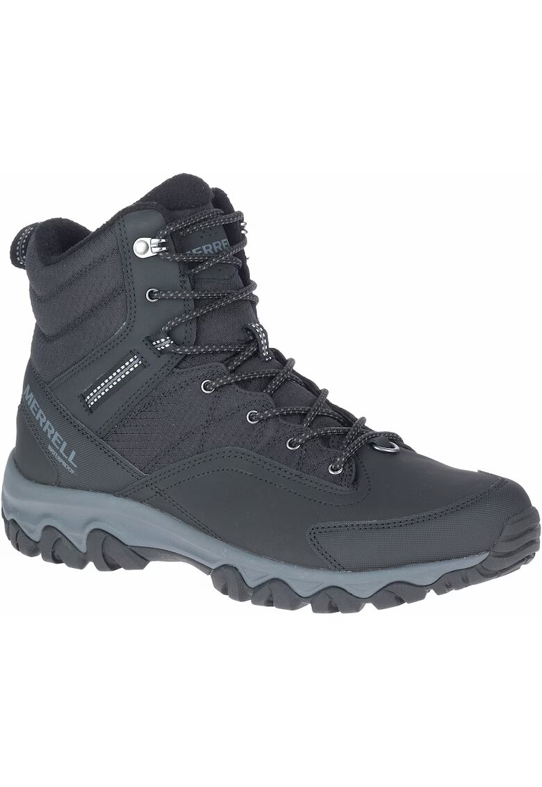 Merrell Мъжки трекинг обувки Thermo Akita Mid - естествена кожа - антрацит
