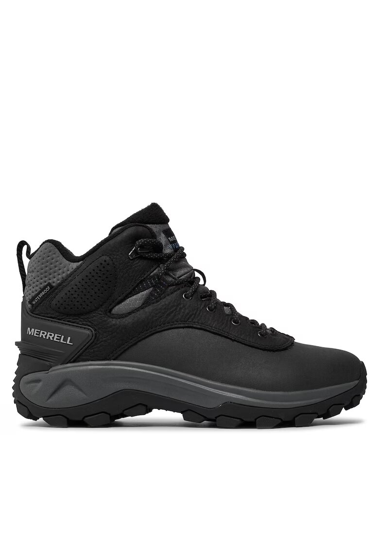 Merrell Мъжки туристически обувки Kiruna 2 Mid - естествена кожа - черни