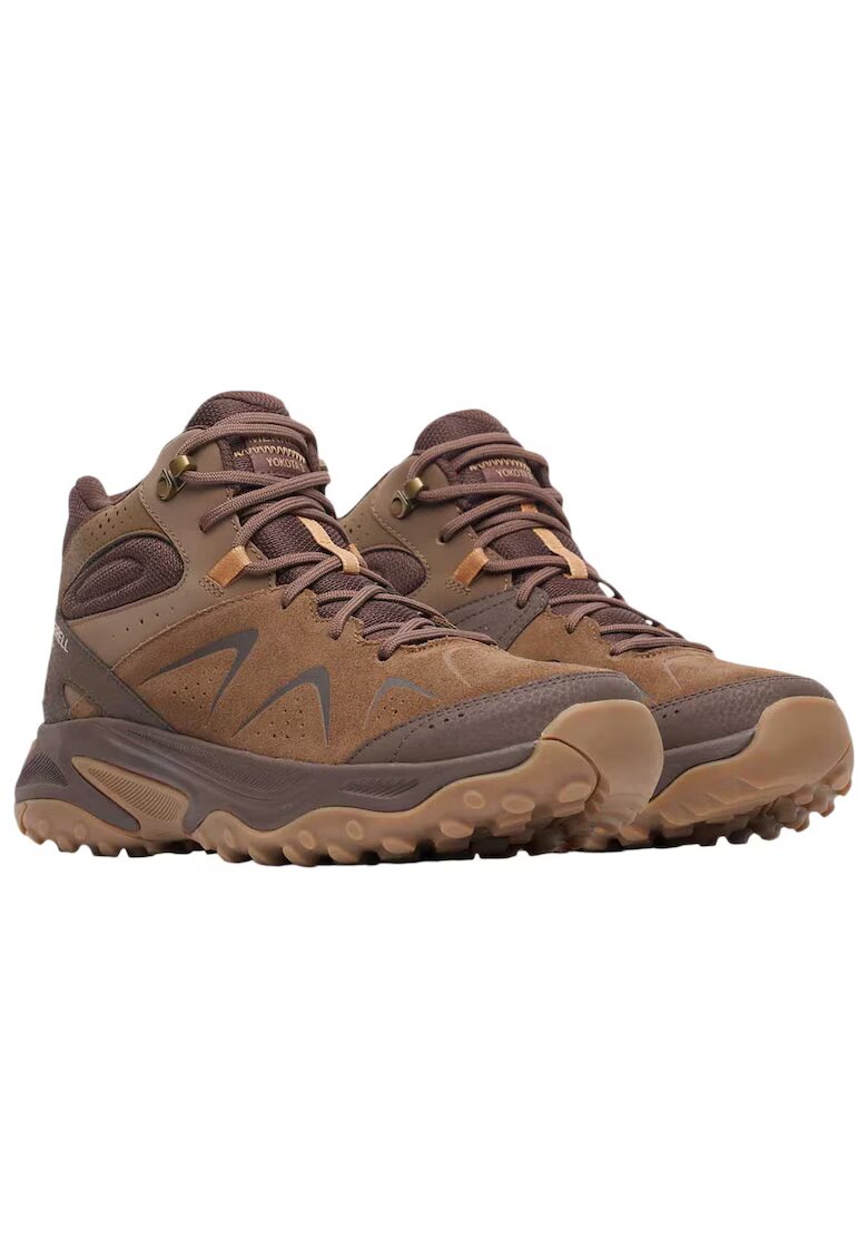 Merrell Туристически обувки Yakota 3 GTX Mid кафяви велур