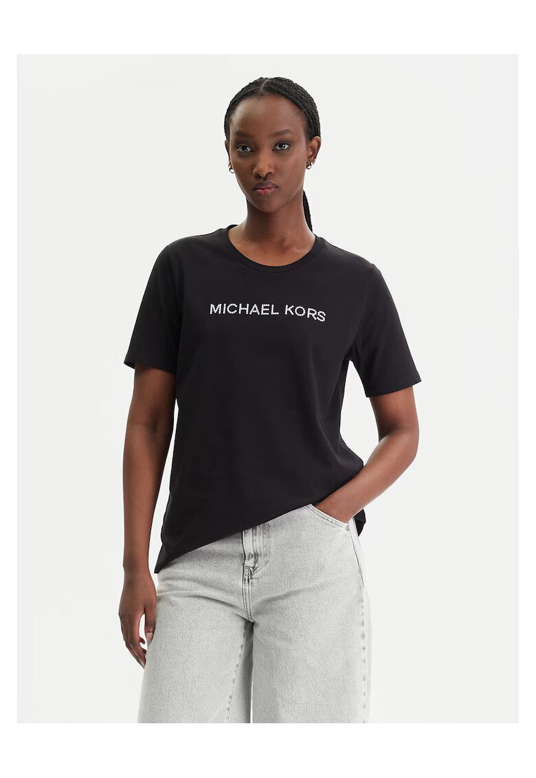 MICHAEL Michael Kors Дамска тениска - органичен памук - черна