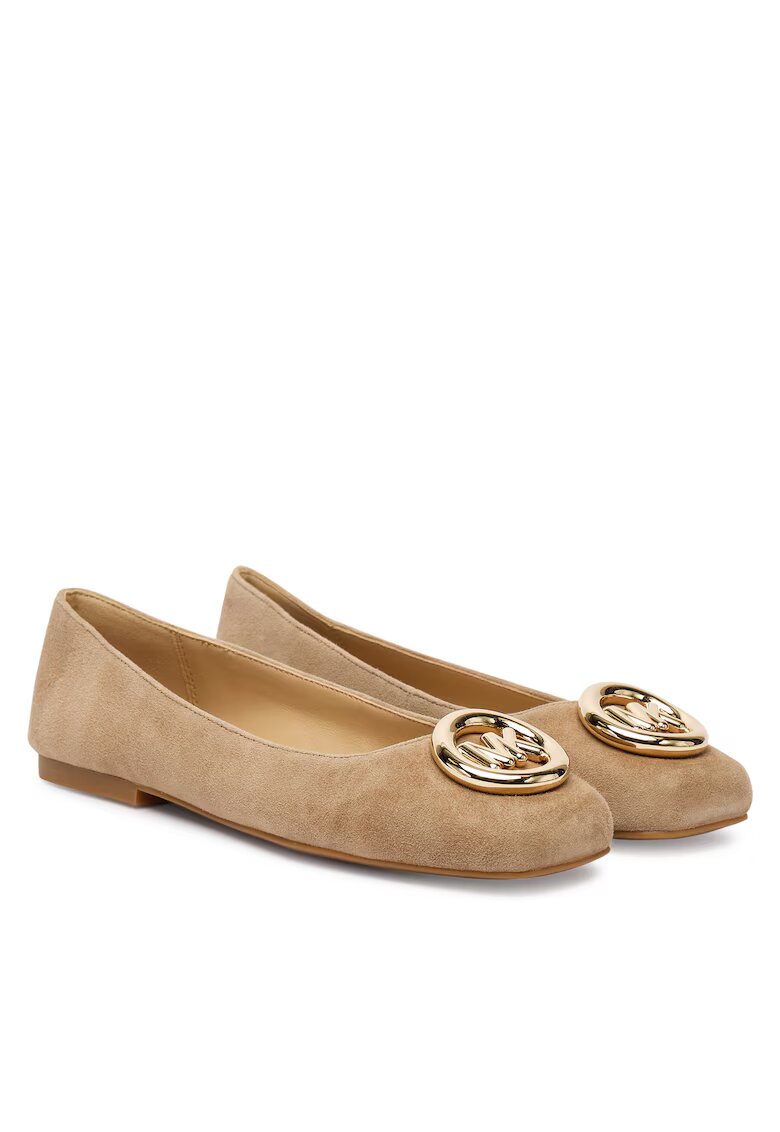 MICHAEL Michael Kors Дамски балеринки Michael Kors - естествена кожа - бежови
