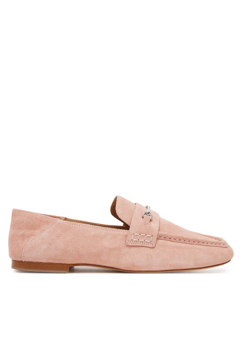 MICHAEL Michael Kors Дамски мокасини Smokey Rose - естествена кожа - модел Lena Loafer