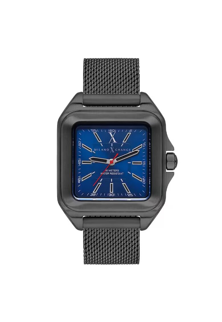 Milano X Change Мъжки часовник MXU10004 - 38x38мм - сива стоманена каишка - сив циферблат - кварцов механизъм