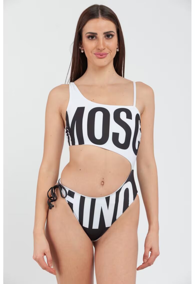 Moschino Дамски бански костюм - Бял/Черен -