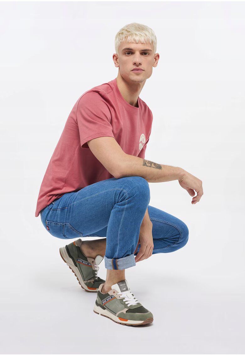 Mustang Мъжки дънки - Oregon Tapered - Slim Fit - Ниска талия - 5 джоба - Цип - Дълги - Памук - -