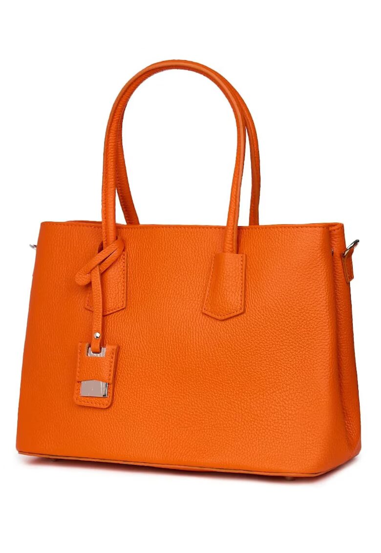 myOwn Дамска чанта от естествена кожа Valentina orange