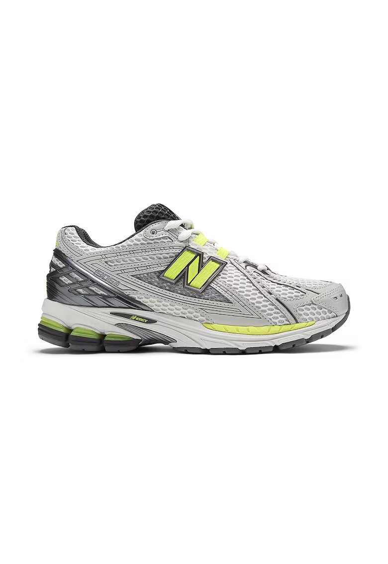 New Balance Маратонки 1906 с мрежа - Бял/Лайм зелено/Сребрист