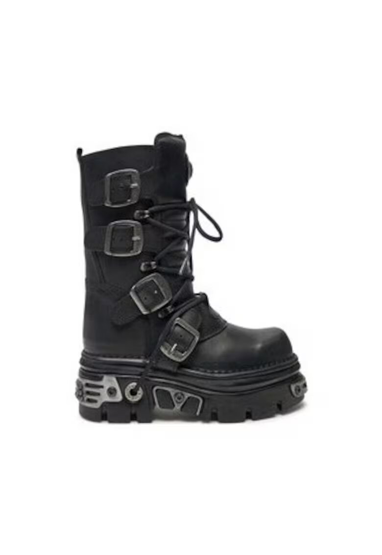 New Rock Мъжки ботуши M-373-S4 - естествена кожа