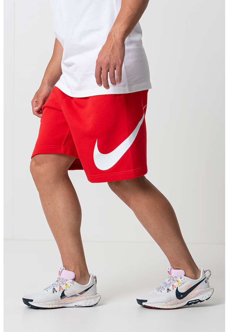 Nike Бермуди с връзка и джобове - Червен/Бял