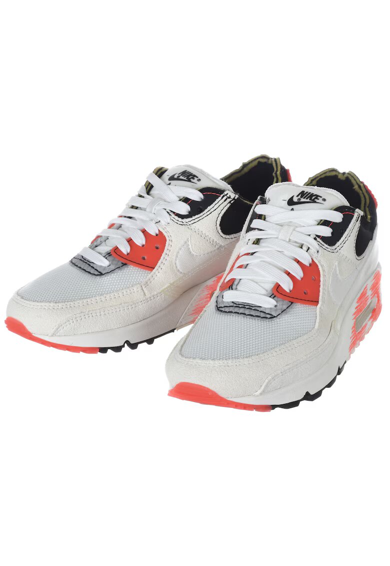 Nike Дамски спортни обувки AIR MAX III PRM - текстил/синтетика - бял/оранжев