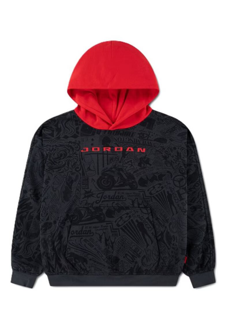 Nike Детски суичър - Jdb Mj Brk Lsr Po Hoodie - Памук -