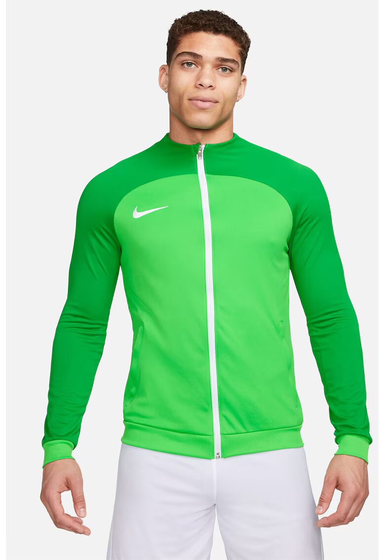 Nike Фитнес суитшърт Academy с Dri-FIT и цип - Черен/Кралско Синьо