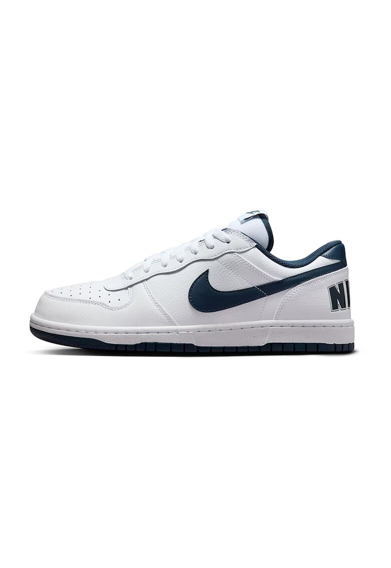 Nike Кожени спортни обувки с еко кожа - Бял/Черен
