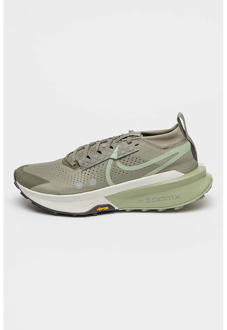 Nike Обувки Zegama 2 за бягане под глезена - Светло сив/Бледожълт/Tъмносив