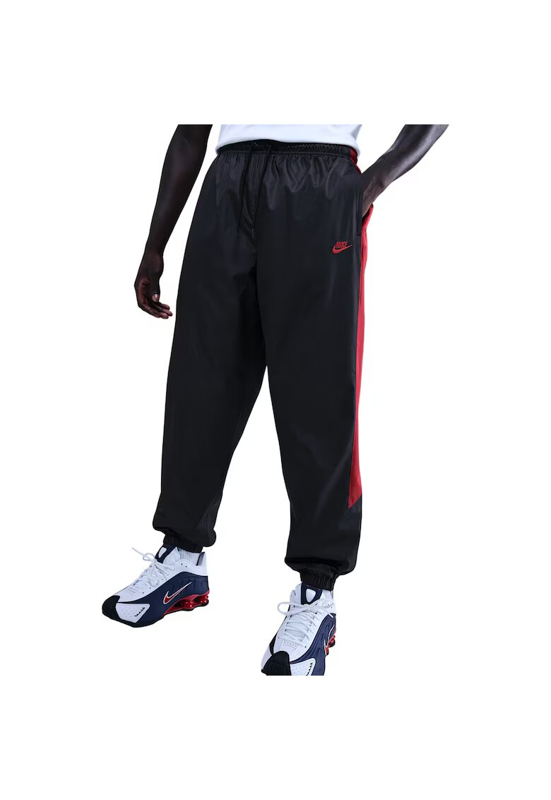 Nike Панталони Windrunner Lined 26 53766 - Червен/Черен