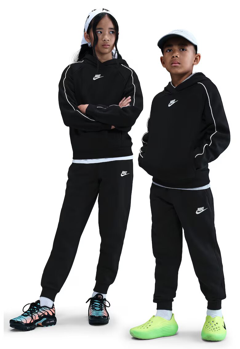 Nike Поларен спортен екип Sportswear Club - Бял/Светло
