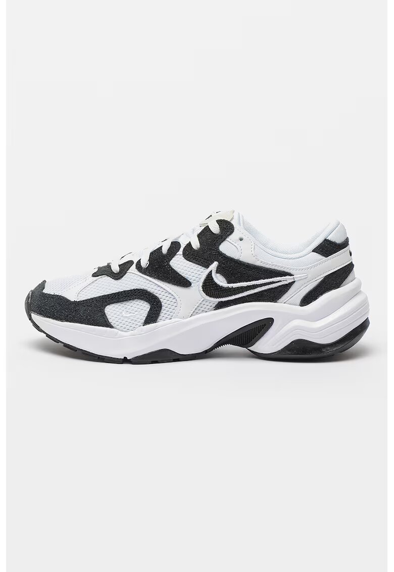 Nike Полускосени спортни обувки AL8 с велур - Бял/Мръснобял