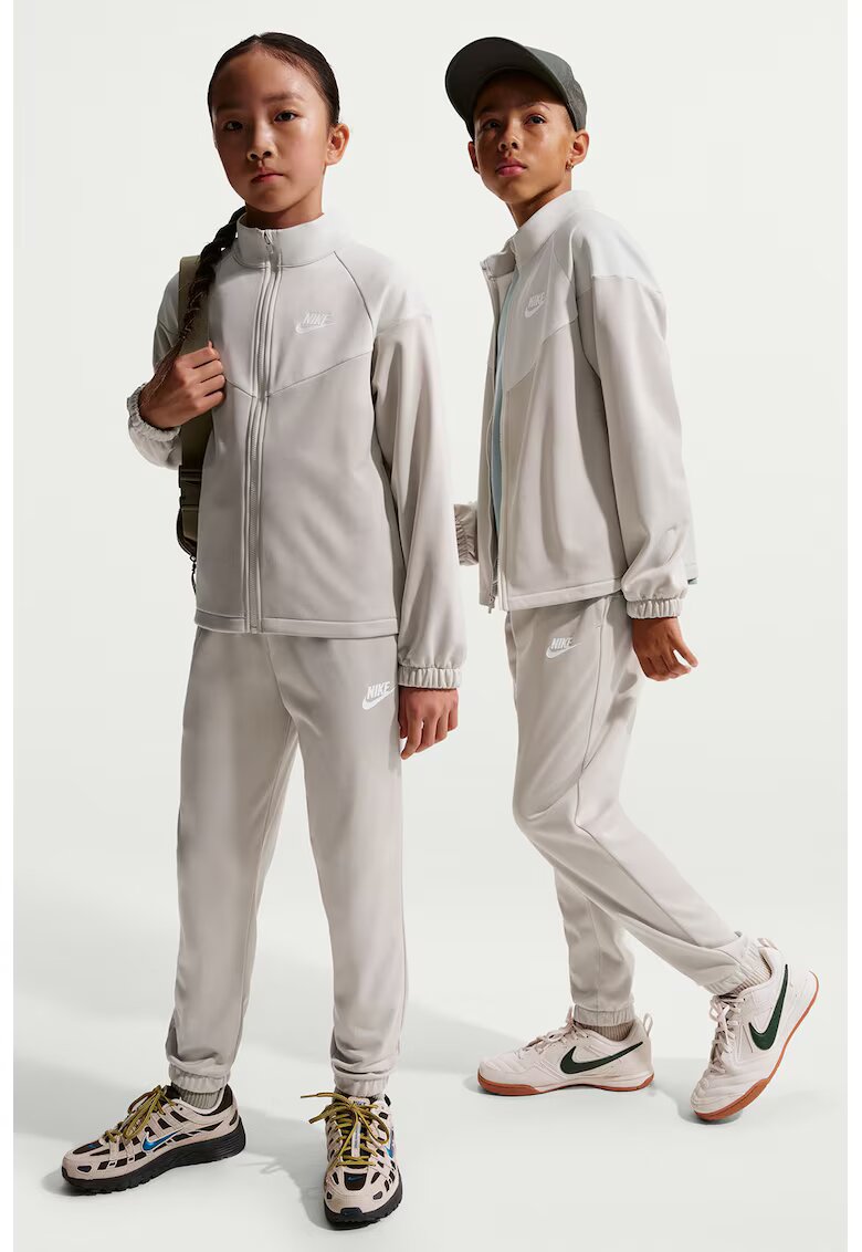 Nike Спортен екип с еластична талия - Бял/Сив/Светло