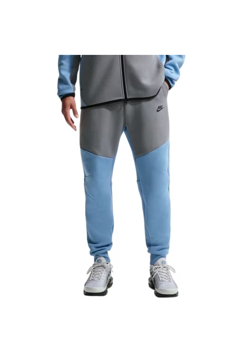Nike Спортен панталон Tech Fleece Jggr - Син - Сив - Сив/Син
